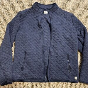 Marine Layer Quilted Navy Sweatshirt